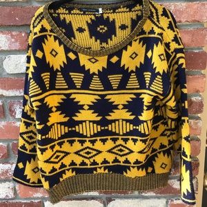 Vintage Retro Pattern Sweater